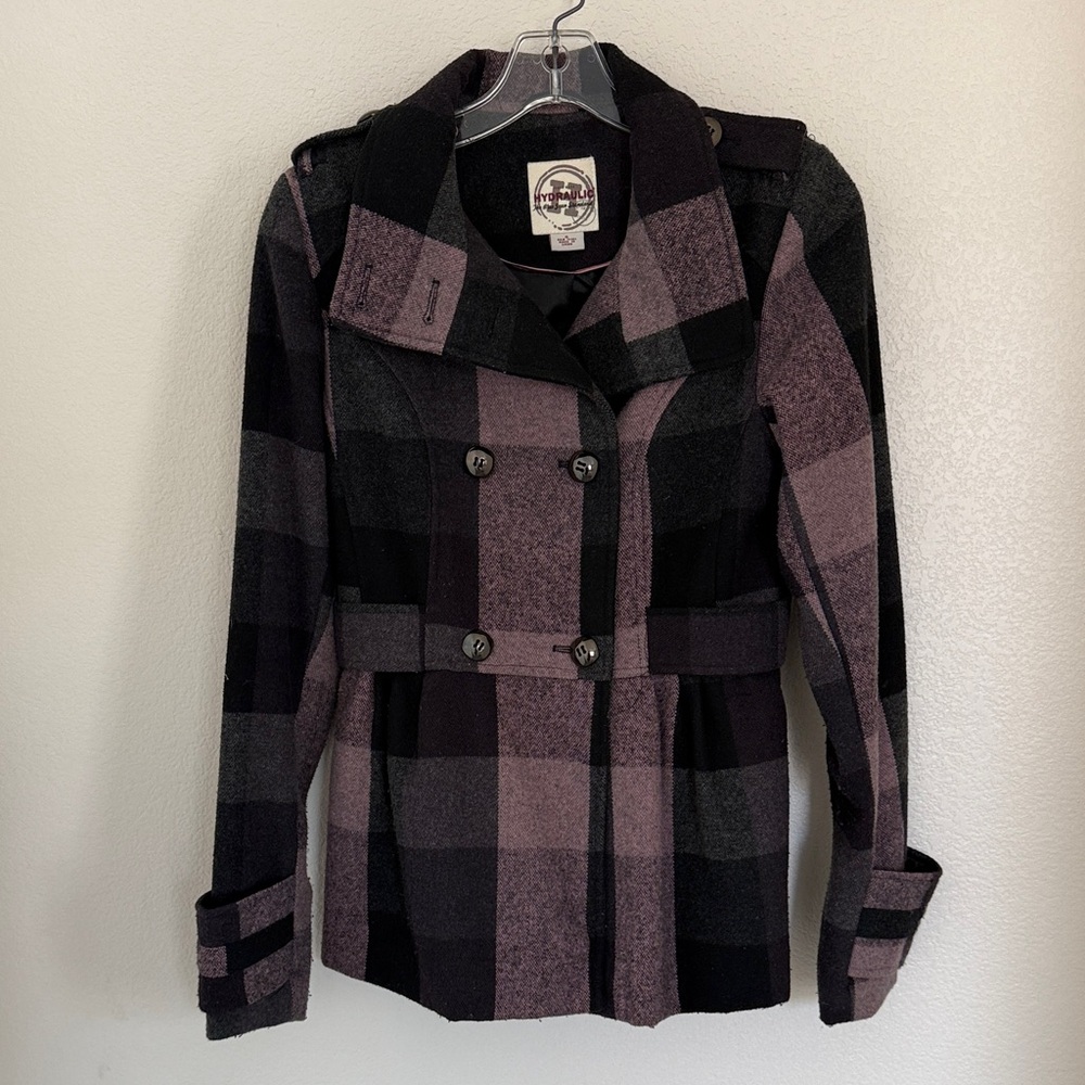 Plaid Double-Breasted Women's Jacket
